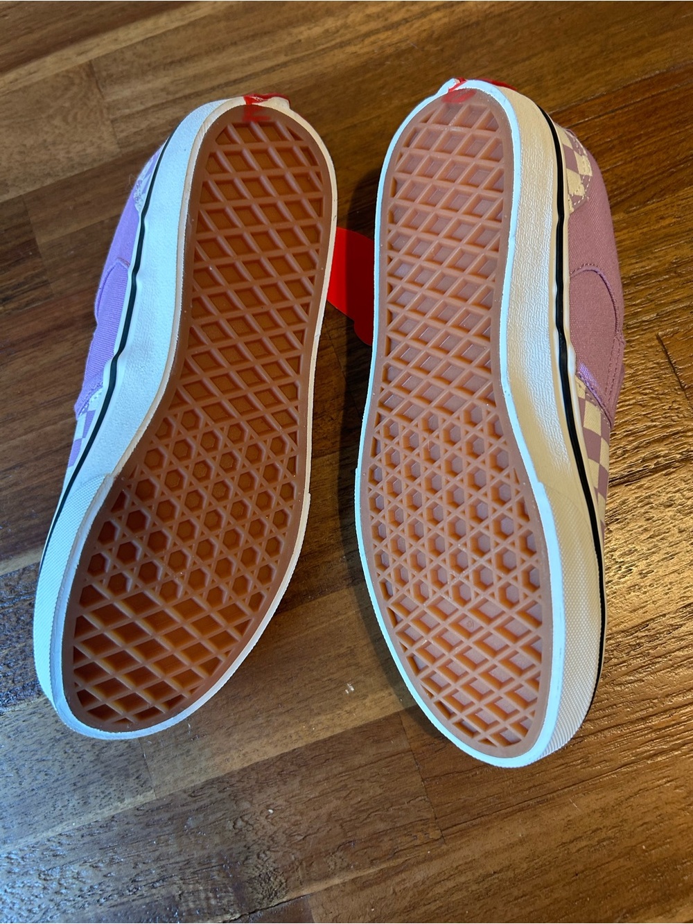 Vans Kids Slip-On Checkerboard Sneakers - Lavender/White - Picture 5 of 7